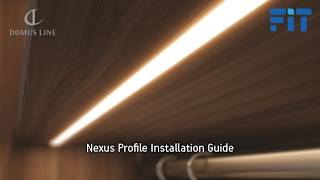 Watch How to Install the Super Slim Domus Line Nexus Profile for LED Strip | Fit NZ