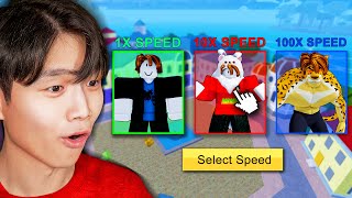 I Played Blox Fruits On 10X Speed