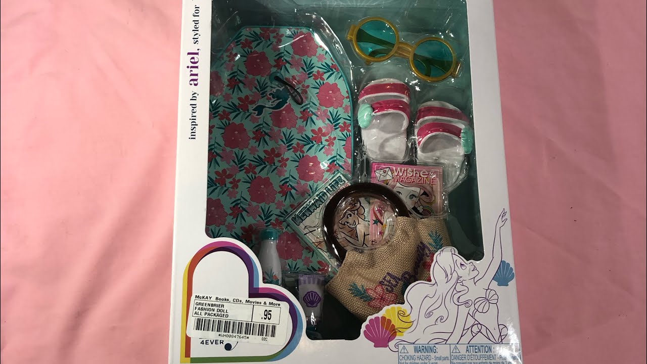 Disney Ily 4 ever Ariel inspired accessories set review and unboxing