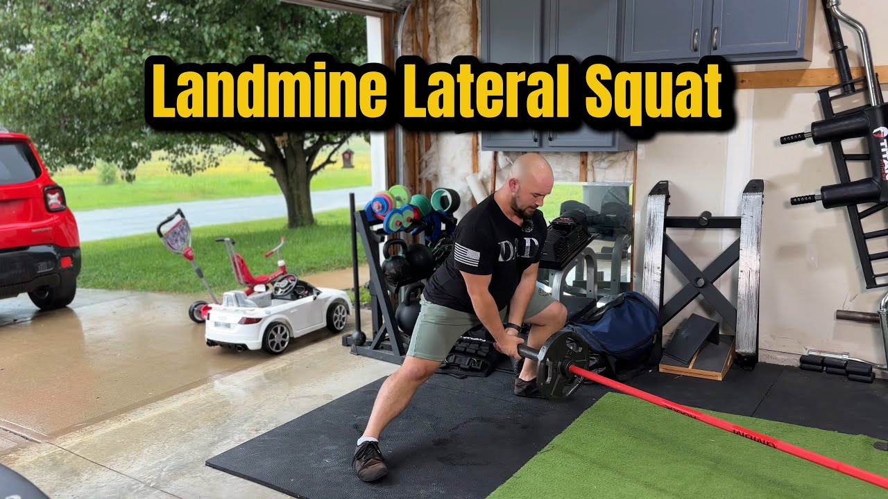 Landmine Lateral Squat - YouTube