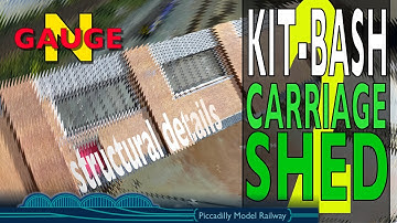 CARRIAGE SHED BUILD 2 - N gauge Model Railway
