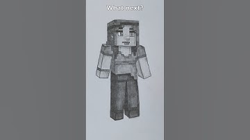 Every day I draw one MINECRAFT character | Female Steve #shorts #minecraft #minecraftcharacters
