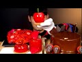 ASMR 새빨간 라즈베리🔴 아이스크림 케이크와 진한 초코 글레이즈케이크🍫 먹방~!! Red Dessert With Glazed Chocolate cake MuKBang~!!