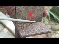 2F welding technique on rust plates for beginners | welding trick