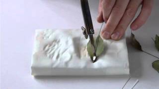 How no make silk flowers -Shaping silk leaves complete tutorial