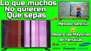 Repara las mayoría de pantalla con rayas horizontal y vertical método sencillo No importa la marca