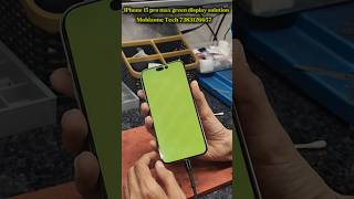 IPhone 15 pro max green display solution #mobilephonerepair #repair #greenscreenfix