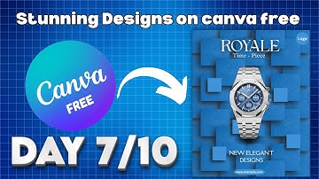 Day 7 | How to Create a 3D Design/Poster in Canva Free Version | Canva Tutorial for Beginners