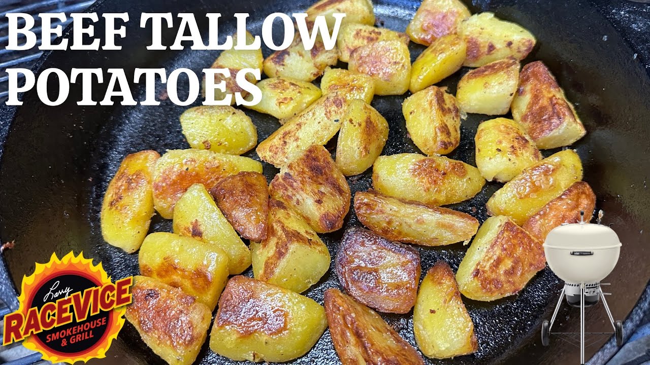amazing-garlic-herb-infused-beef-tallow-potatoes-on-the-weber