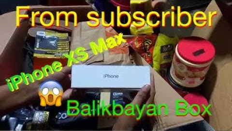 Unboxing balikbayan box from subscriber with iPhone X max
