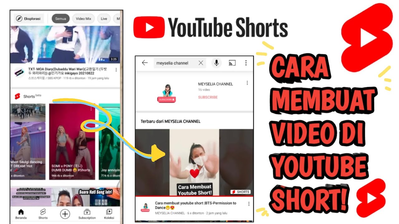 cara membuat short video youtube