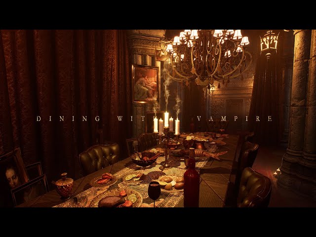 Dining with A Fatal Vampire 🍷🥀  [Immersive Ambience Experience] class=