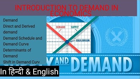 Demand in Economics/direct & derived demand/determinent of demand/demand curve/schedule/shift