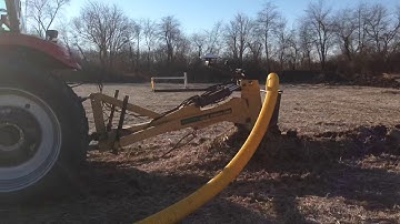 Tile plow installing 4”