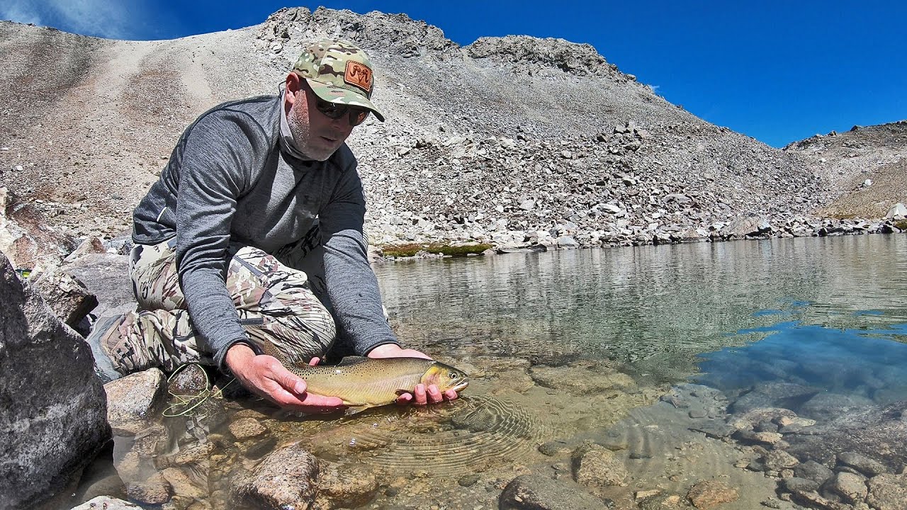SOLO HNTR "FLY FISHING & MULE DEER" High mountain lake for Cutthroat