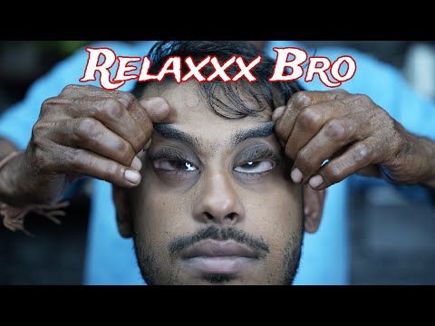 ASMR Relaxing Old School Head Massage By Our Uncle Barber | Neck Cracking With Tapping & Scratching