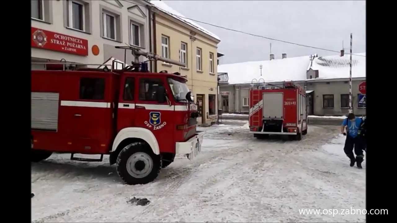 Wyjazd alarmowy OSP Żabno - MAN GCBA 5/32 STAR GBA 2,5/16