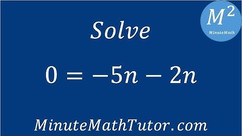 Solve 0=-5n-2n