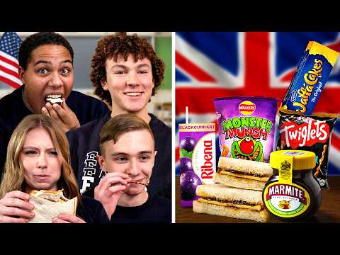 American Highschoolers Try British Snacks!