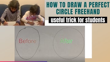 How to draw a perfect circle freehand in 2Secs (without Compass)