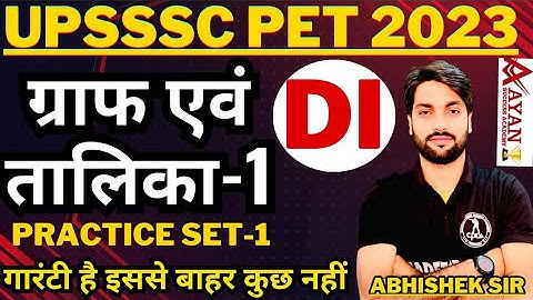 UPSSSC PET 2023 | Maths Graph Practice Set, PET Maths Graph PYQs, Graph & TableBy Abhishek Sir