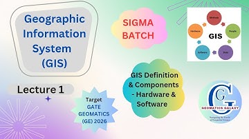 SIGMA Batch| Gate GE 2026| GIS| Introduction, Definition & Components of GIS| Hardware| Software|