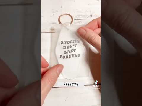Cricut Craft | DIY Motel keychain with Free SVG - YouTube