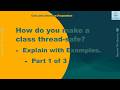 How to make a class thread safe in Java- part 1: Immutable Objects Explained with Examples