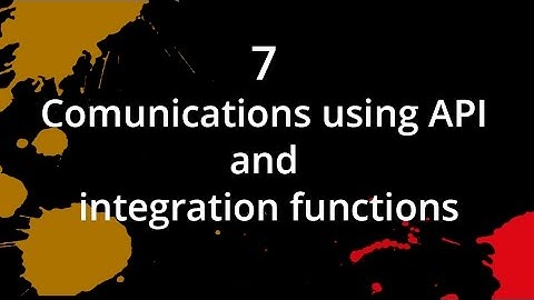 7. Comunications using API and integration functions with Zoho Creator