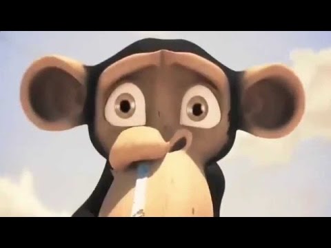 Мультфильм обезьяна и ложка