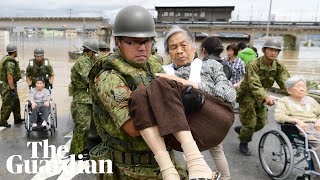 Rescue Workers Search For Survivors In Japan Floods