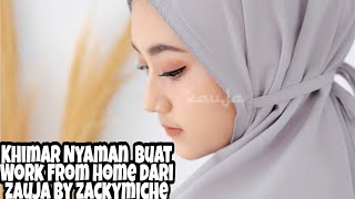 Khimar Ameera Jilbab Nyaman Buat Work From Home (WFH) dari Zauja by Zackymiche