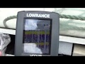 эхолот Lowrance Hook-3x работа на скорости