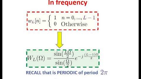 Discrete Fourier Transform - second interpretation as windowed signal (PART 2)