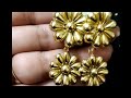 #halfcut beeds #golden colour #very light weight #making at home