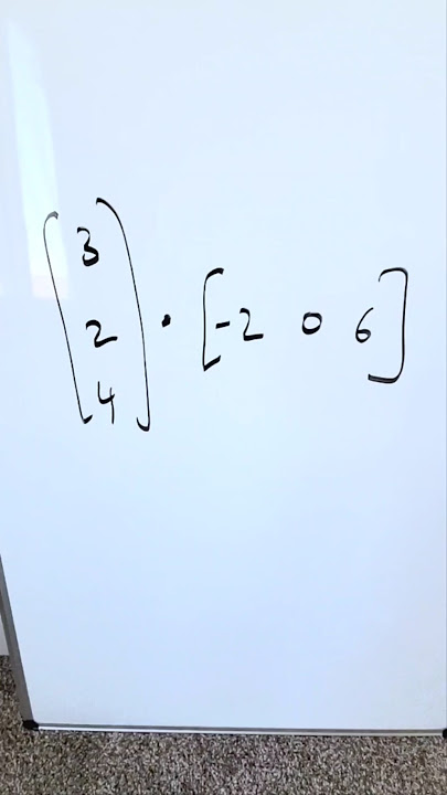 Solving [3x1] × [1x3] Matrix