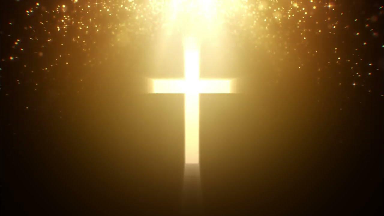 Golden Beautiful Dreamy Particles || Grace Descends || Holy Light Cross