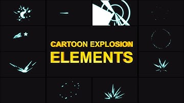 Cartoon Explosion Elements Unity Preview