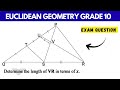 Euclidean Geometry Grade 10 | Midpoint Theorem Exam Question Explained