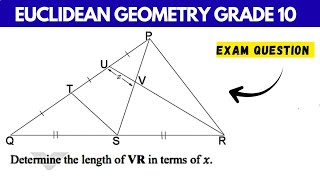Euclidean Geometry Grade 10 | Midpoint Theorem Exam Question Explained 
