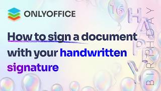 How to sign a document with your handwritten signature