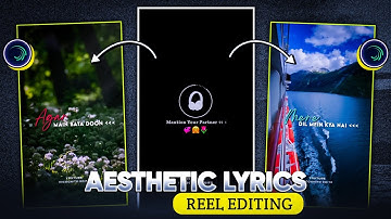 Trending Aesthetic Lyrics Video Editing - Alight Motion (Preset+XML)