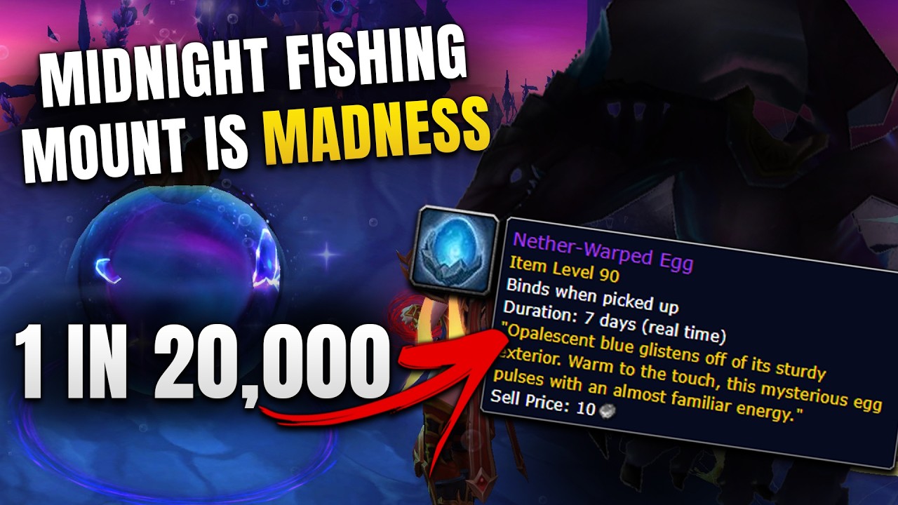 The New Fishing Mount You'll Probably NEVER See and How to Obtain it - Nether-Warped Drake Guide