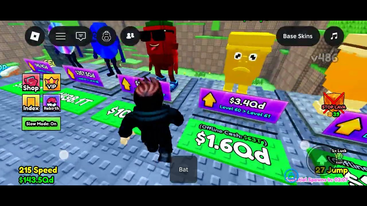 New game. Survive lava for brainrots #part-1