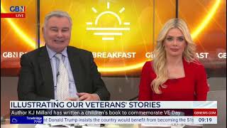 Charlie and the Spitfire featured on GB News with Eamonn Holmes