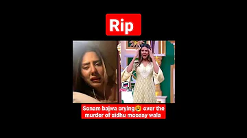 Sonam bajwa crying 😢 to remember the memorable moments with sidhu moosay wala#RIP #sidhumoosewala