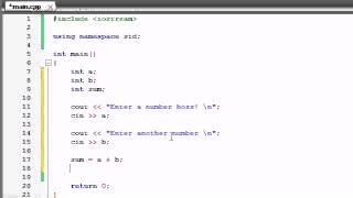 C   Programming- 5   Creating a Basic Calculations