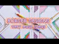 EASY BORDER DESIGN for NOTEBOOK and PROJECT FILE 🌜 AESTHETIC FRONT PAGE DECORATION IDEAS