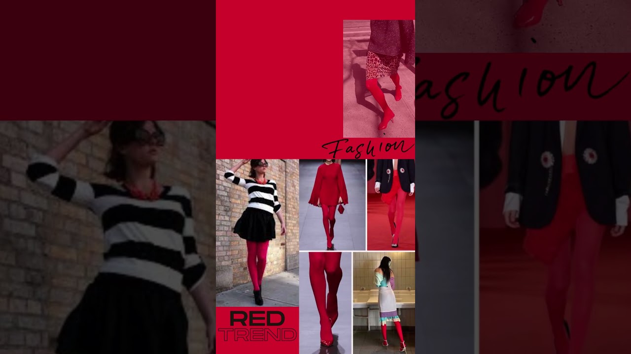 Red tights trend!  