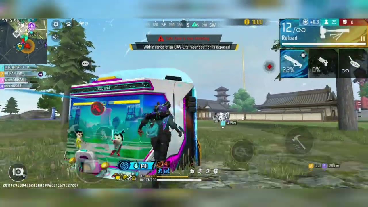 Free Fire OB52 Gameplay Br Rank || Sanki SHIKARI